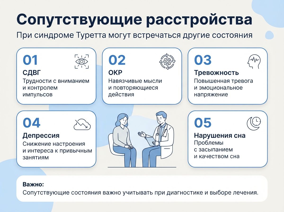 Лечение синдрома Туретта в Выборге инфографика